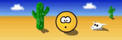 Tumbleweed Emoji Desert GIF