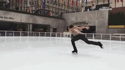 Tumbling And Ice Skating  GIF