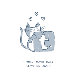 Tumblr Cat Logo