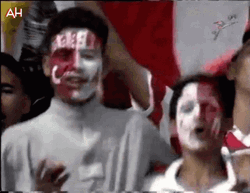 Tunisia Cheerful Football Fans GIF