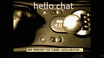 Turbo Accelerator Saying Hello Chat