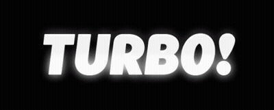 Turbo Lit Up White On Black Background GIF
