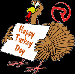 Turkey Day Animated Bird Holding A Paper GIF