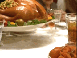 Turkey Day Big Plate Of Cooked Bird GIF