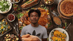 Turkey Day Black Man Greeting GIF