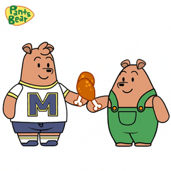 Turkey Day Pants Bear And Max GIF