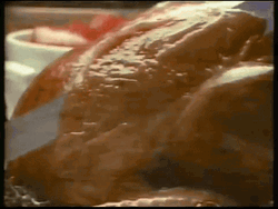 Turkey Day Slicing A Portion Of Meat GIF