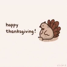 Turkey Happy Thanksgiving GIF