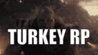 Turkey RP Sign With Man Holding Gun GIF