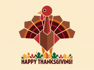 Turkey Saying Happy Thanksgiving