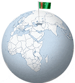 Turkmenistan Location GIF