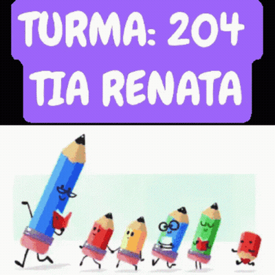 Turma 204 Tia Renata Sign With Pencils GIF