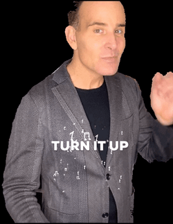 Turn It Up Magical Floating Music Notes GIF