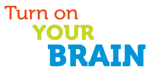 Turn On Your Brain Sign Sticker