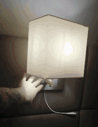 Turning On Square Lamp GIF