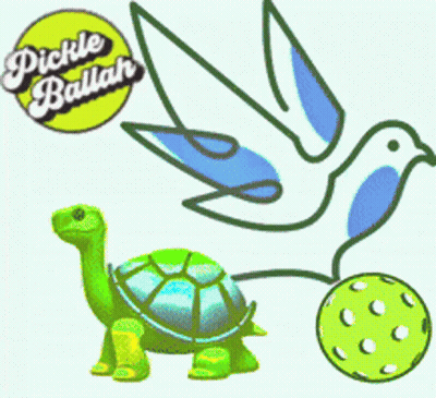 Turtle Bird and Ball Saying Pickle Ballah