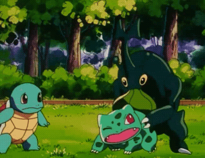 Turtle Squirtle And Bulbasaur GIF