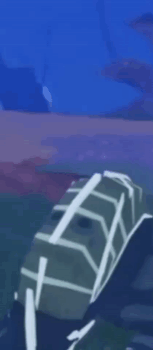 Turtle Swimming Next to Whale