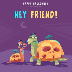 Turtle Tuesday Hey Friend Animated Art GIF