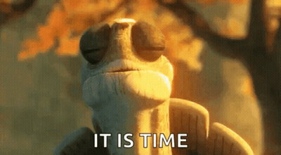 Turtle With Closed Eyes It Is Time GIF