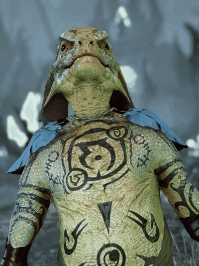 Turtle With Tattoo Saying S GIF