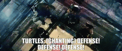 Turtles Chanting Defense Defense Defense GIF
