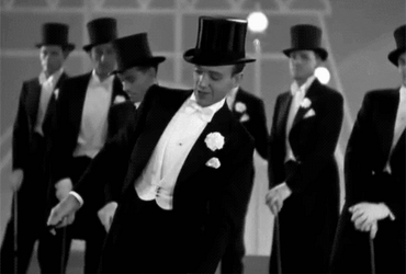 Tuxedo Fred Astaire Top Hat GIF