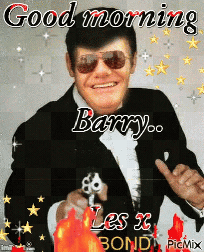 Tuxedo Man With Gun Good Morning Barry GIF
