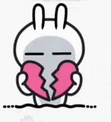 Tuzki Sad Heartbreak GIF