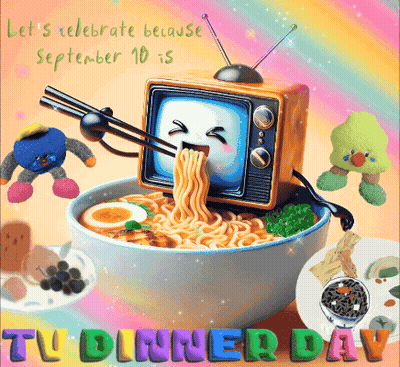 TV Dinner Day September 10Th Bowl Of Noodles GIF