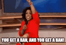 TV Host Oprah Winfrey Get A Ban Meme GIF