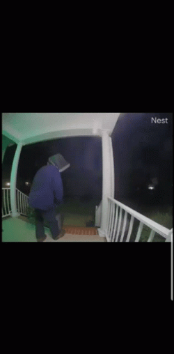 Tv Man Going Away CCTV Captured GIF