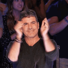 TV Personality Simon Cowell Thumbs Up Good Good GIF