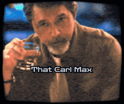 TV Screen Man Holding Wine Saying That Carl Max GIF