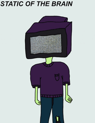 Tv Static Head Cartoon