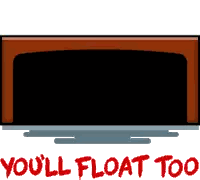 TV With You'll Float Too Text Sticker