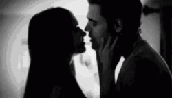 TVD Stephan And Elena Beso GIF