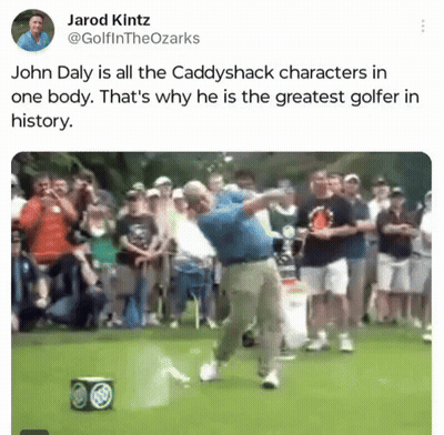 Tweet About John Daly All Caddyshack Characters In One Body GIF