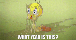 Tweety Asking What Year Is It GIF