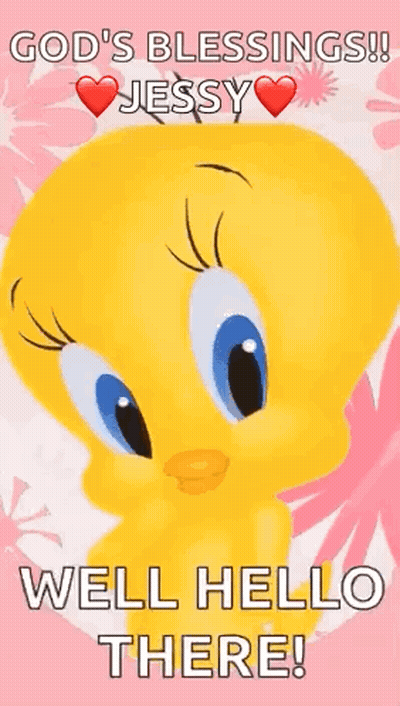 Tweety Bird Saying God's Blessings Jessy Hello GIF