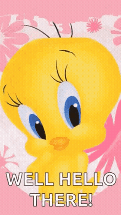 Tweety Bird Saying Well Hello There GIF