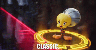 Tweety From Space Jam: A New Legacy Holding Basketball GIF