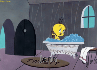 Tweety Taking A Bath GIF