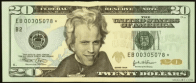 Twenty Dollar Bill With Man's Face GIF
