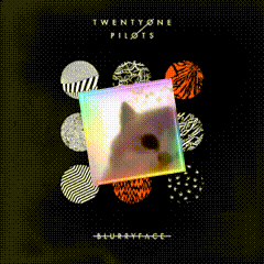Twenty One Pilots Blurryface Album Cover With Circles And Squares GIF