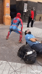 Twerking Spiderman Dance GIF
