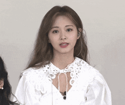 Twice Member Tzuyu Cute Wave GIF