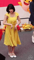Twice Momo Dancing In Yellow Dress GIF