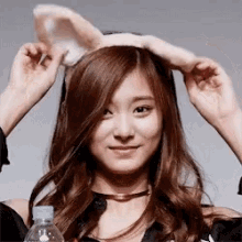 Twice Tzuyu Bunny Ears GIF