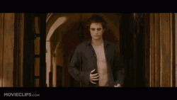 Twilight Edward Shirt Off GIF
